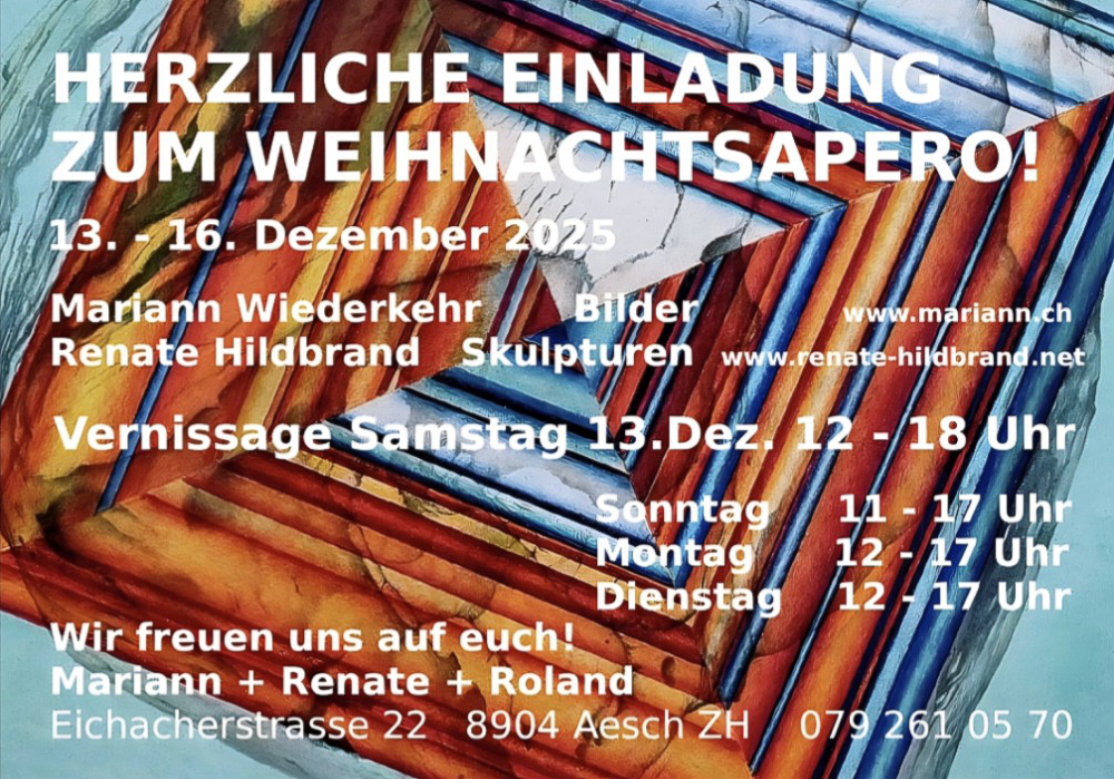 Einladung Weihnachtsapéro 2025 Einladung Weihnachtsapéro 2025